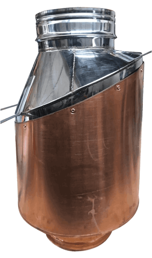 passaggio tetto rame-inox